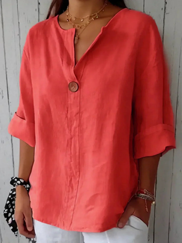 Mira™ | Relaxed V-Neck Blouse