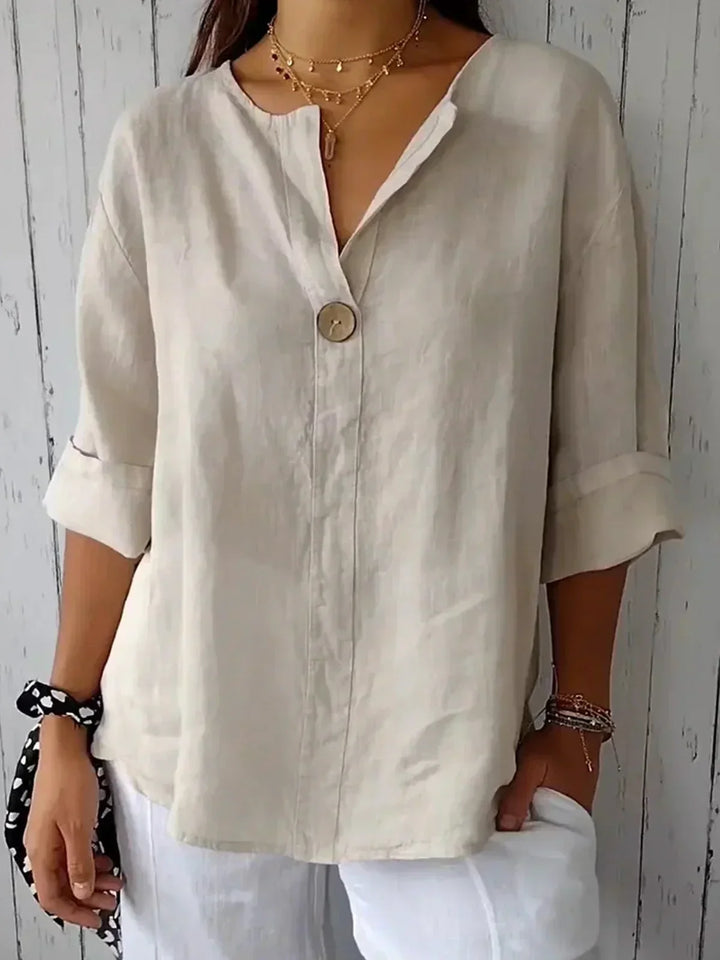 Mira™ | Relaxed V-Neck Blouse