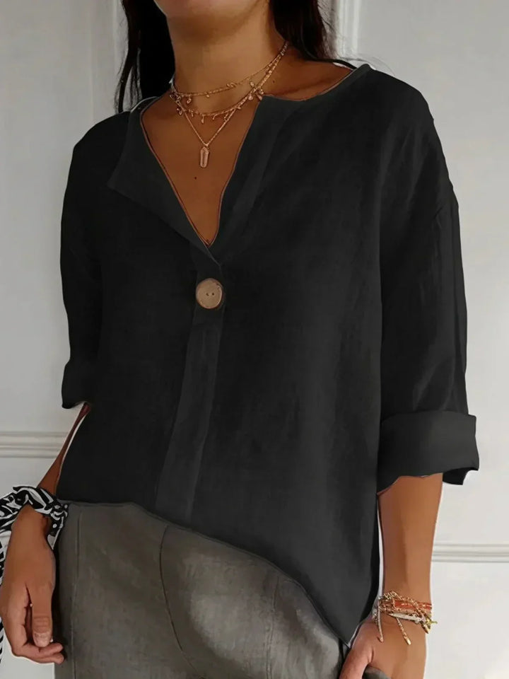 Mira™ | Relaxed V-Neck Blouse