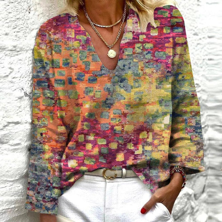 Ava™ | Ombre Print Long Sleeve Top