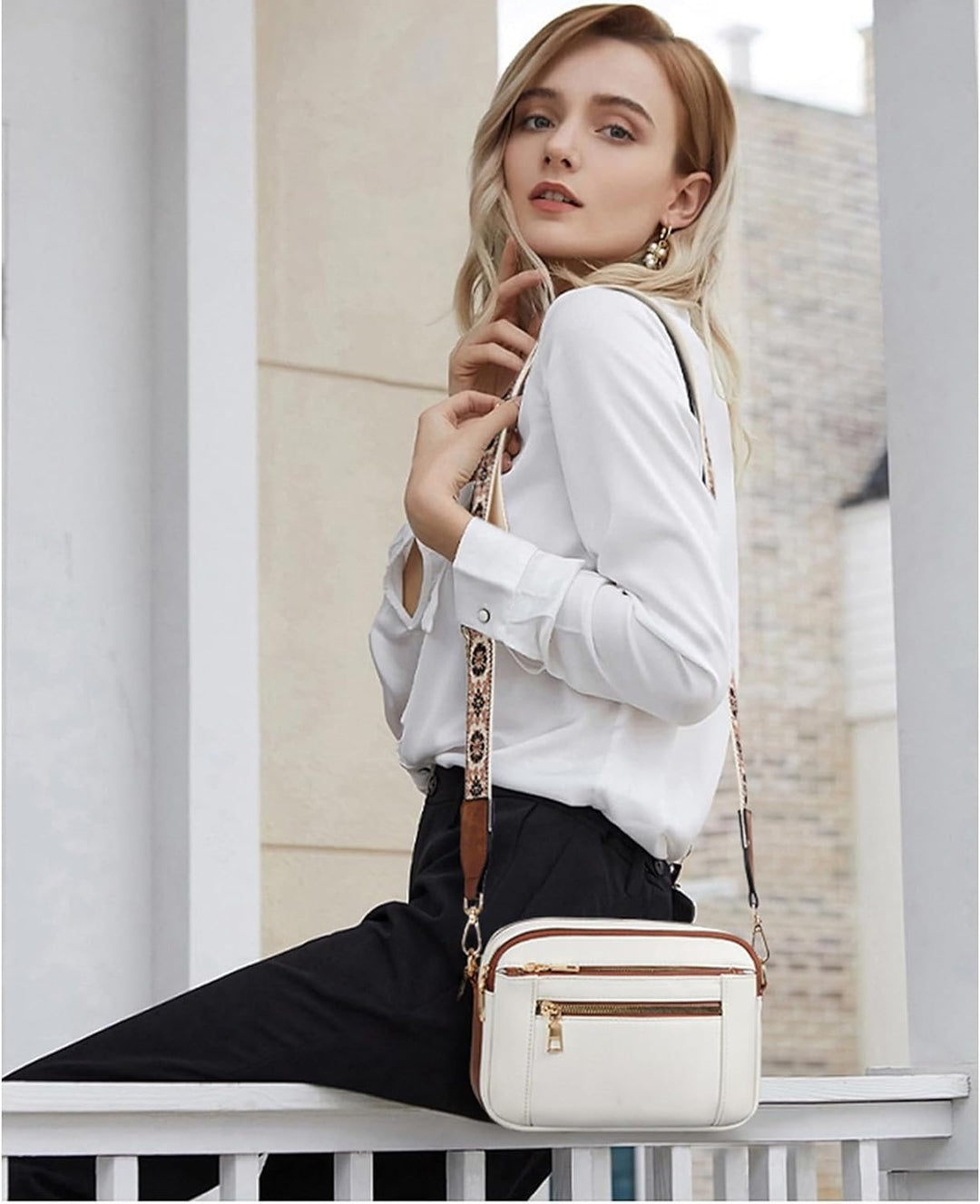 Irene | Classic Leather Shoulder Bag