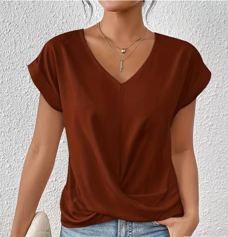 Clara | Elegant Fit V-Neck Top