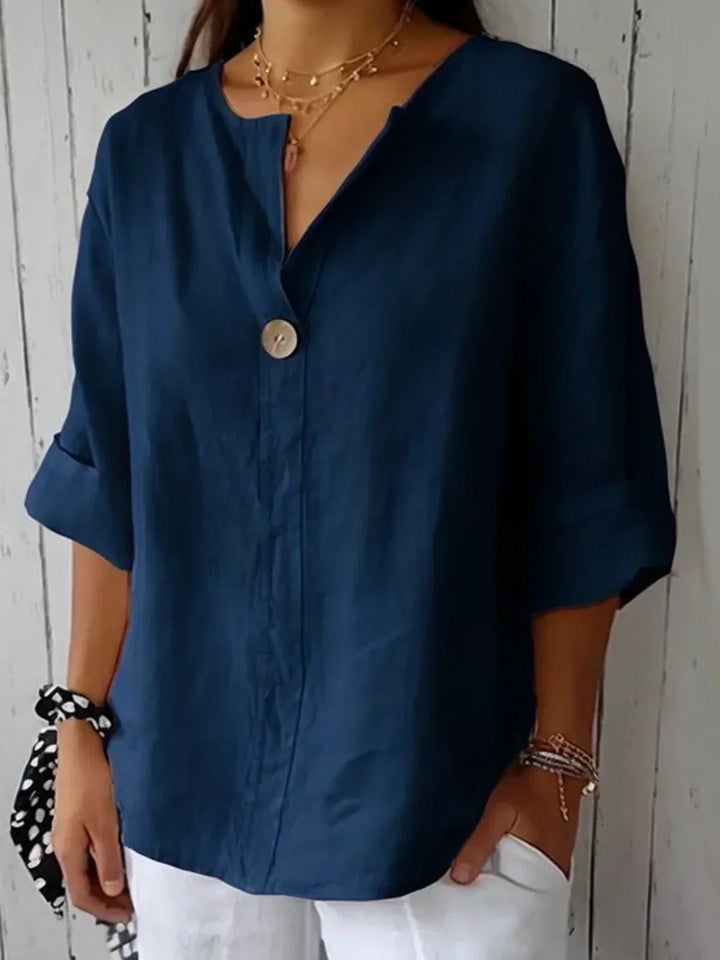 Mira™ | Relaxed V-Neck Blouse