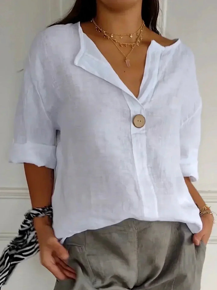 Mira™ | Relaxed V-Neck Blouse